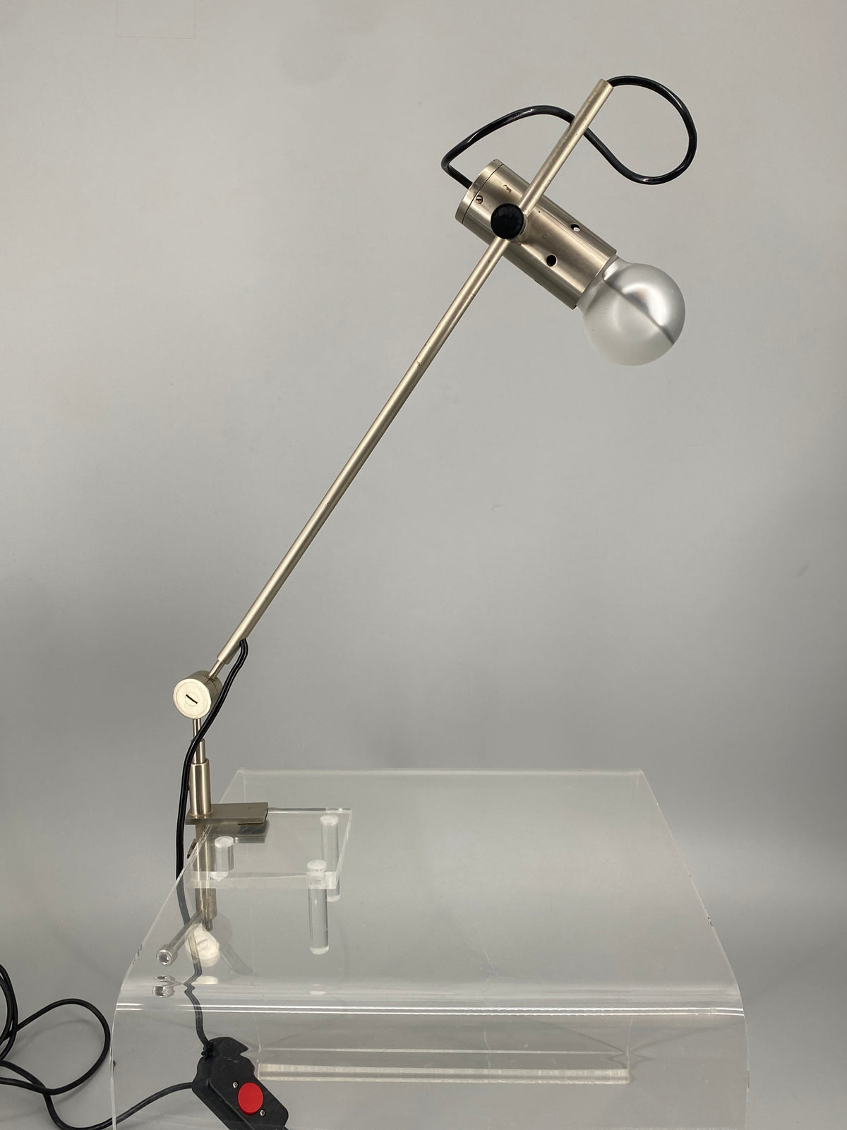 Mid Century Design Klemmlampe 255 von Tito Agnoli für OLUCE, Italien 1954