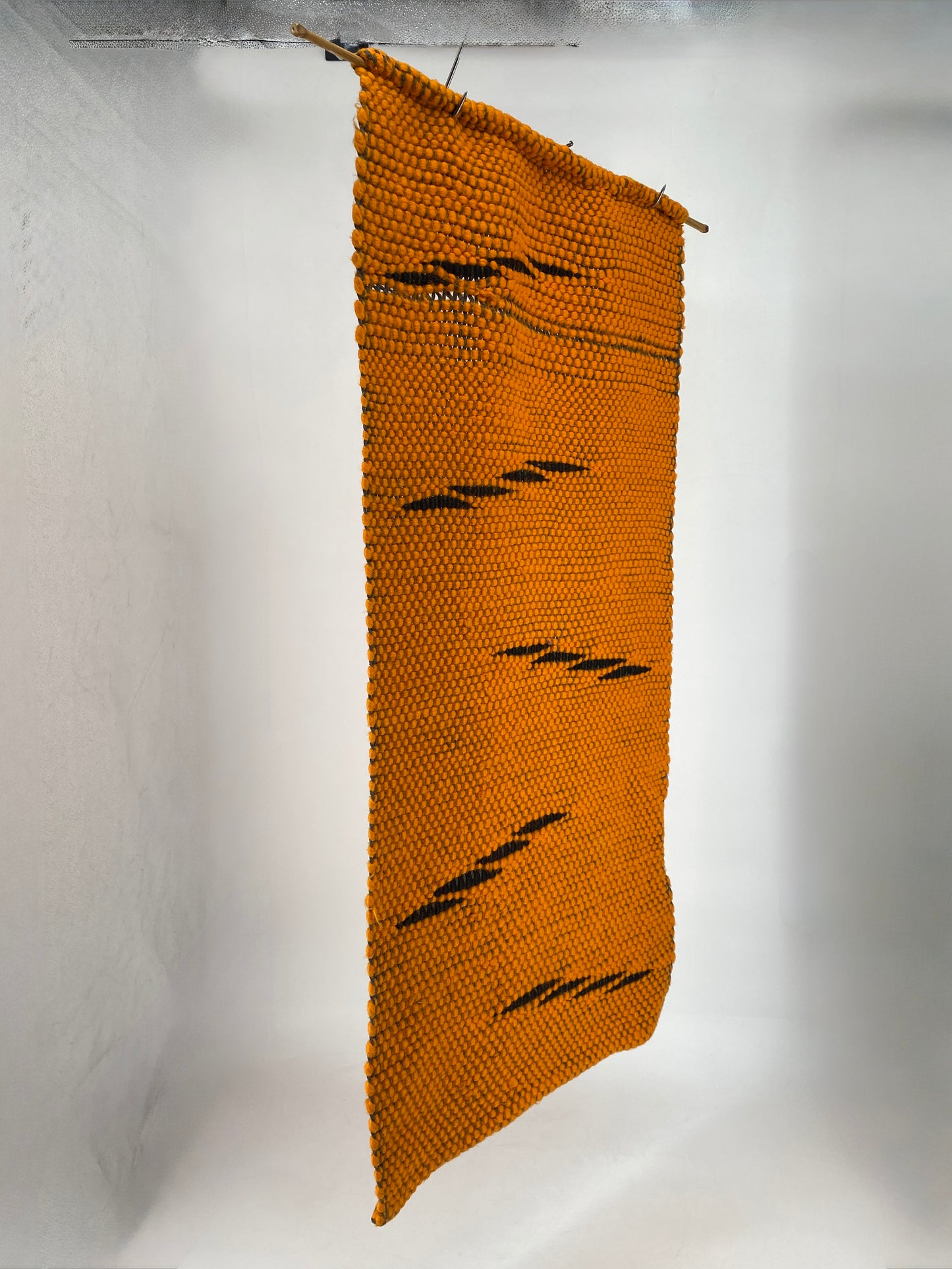 Vintage Wandbehang / Wandteppich in Orange, Deutschland 1960er