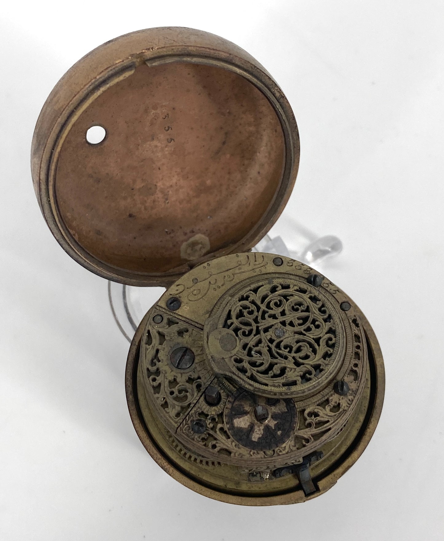 Antike Spindel-Taschenuhr, vermutlich aus London um 1800