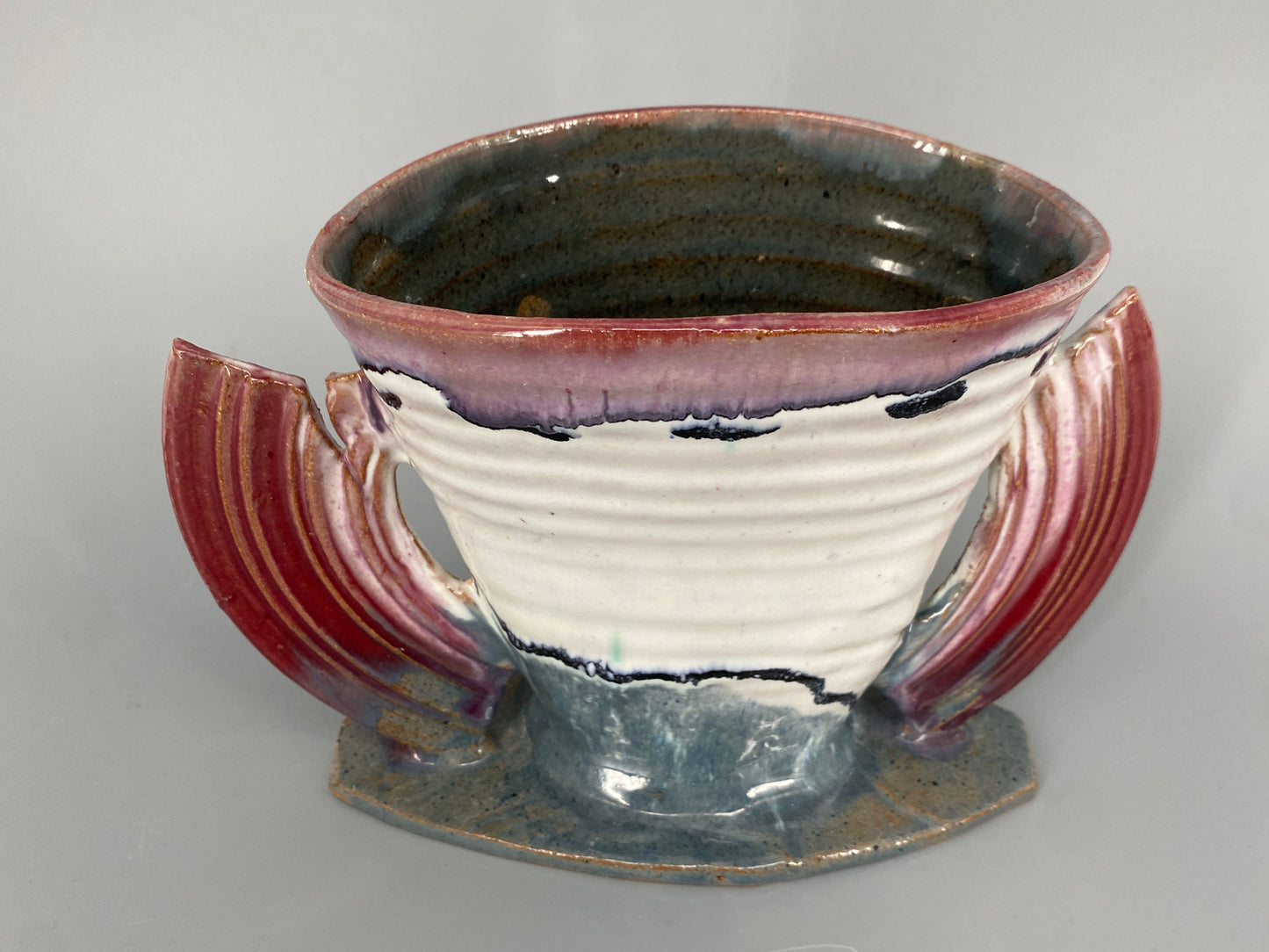 Kunstobjekt / Henkel-Vase von Christina Renker, 1995