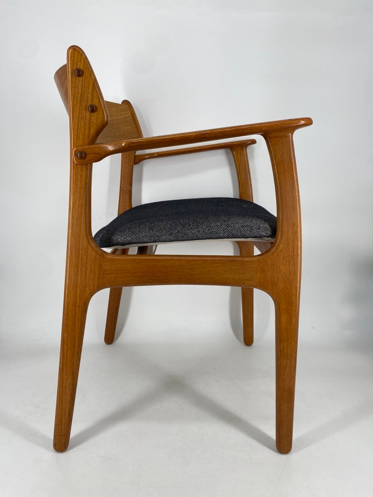 5x Mid Century Design Teak Stühle von Erick Buck für OD Møbler, Dänemark 1960er