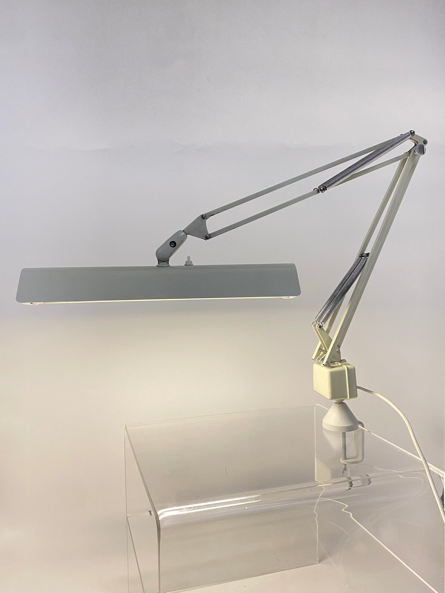 Schreibtischlampe 1001  mit zwei Neonröhren von LUXO, Norwegen 1970er