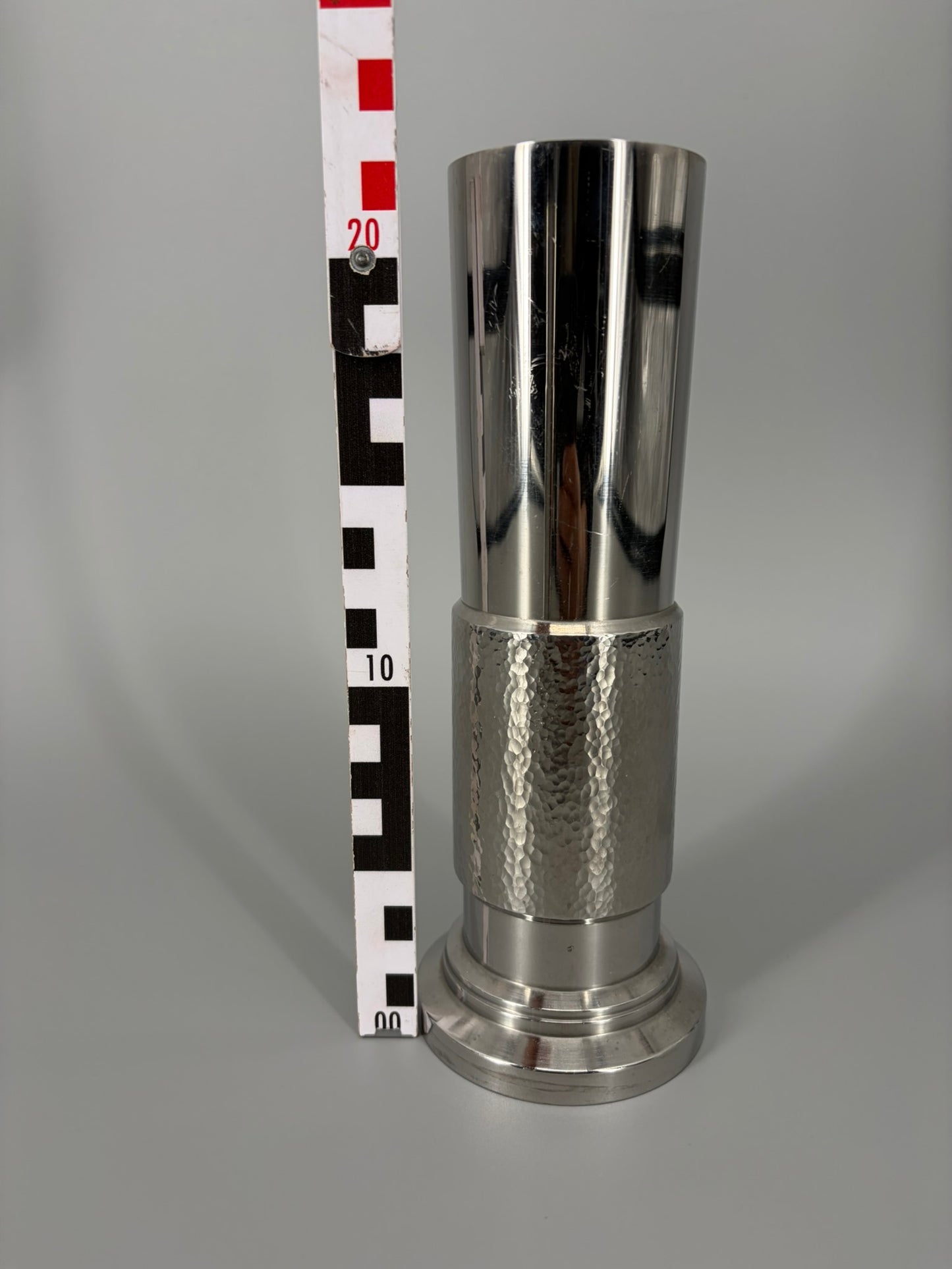 Set aus drei Vasen im brutalistischen Stil von BMF- Bayerische Metallwarenfabrik, Deutschland 1970er