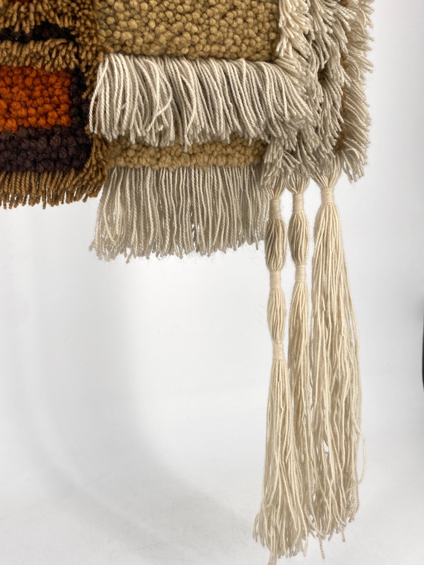 Vintage Wandteppich / Wandbild, handgeknüpft, Deutschland 1960er