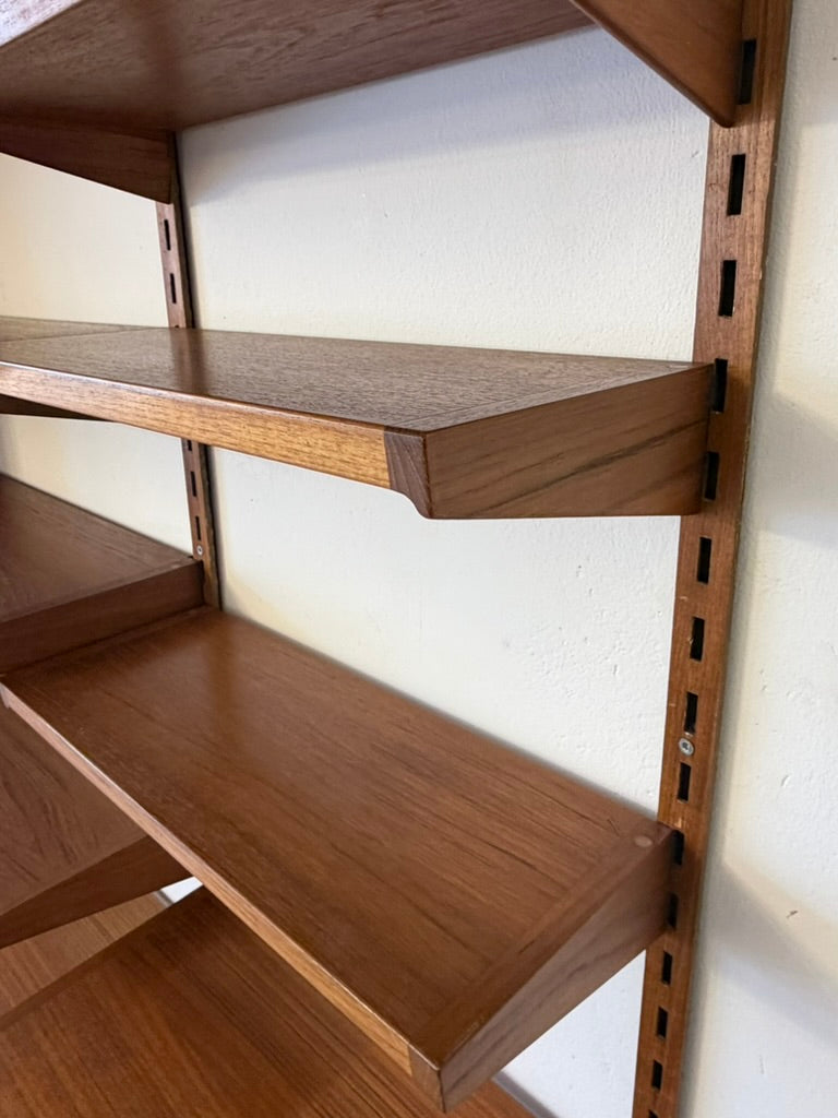 Großes Regalsystem in Teak von Kai Kristiansen für FM Møbler, Dänemark 1960er