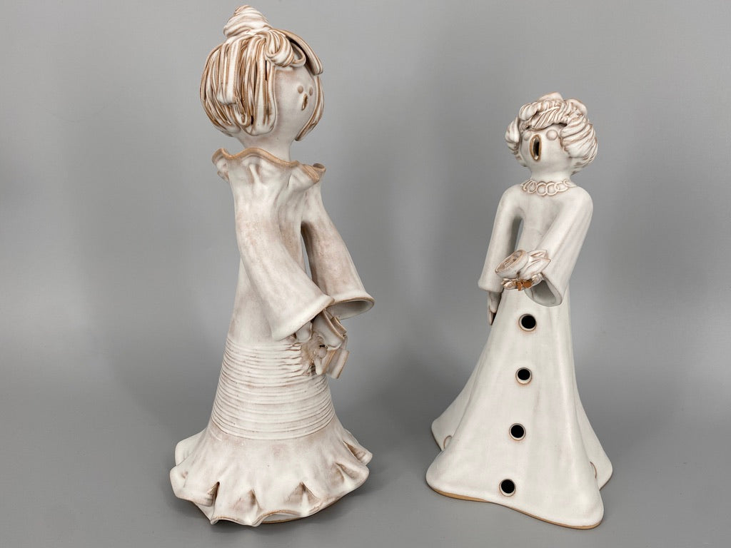 2 Studiokeramikfiguren von Buday Ágota, Ungarn