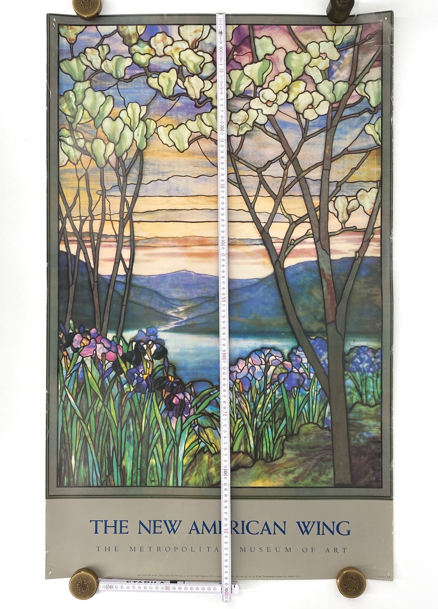 Ausstellungsplakat anlässlich der Eröffnung des "America Wing" des Metropolitan Museum, New York USA 1987