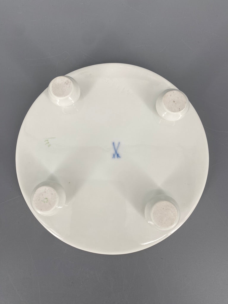 Porzellan Kannen- Untersetzer von Meissen mit Veilchen-Motiv, Deutschland