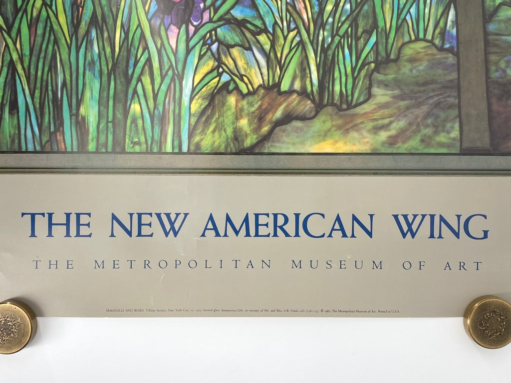 Ausstellungsplakat anlässlich der Eröffnung des "America Wing" des Metropolitan Museum, New York USA 1987