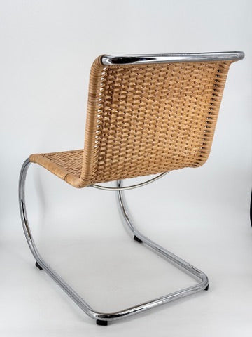Bauhaus Design Freischwinger Stuhl B42/ MR10 von Mies van der Rohe für TECTA, Deutschland 1990er