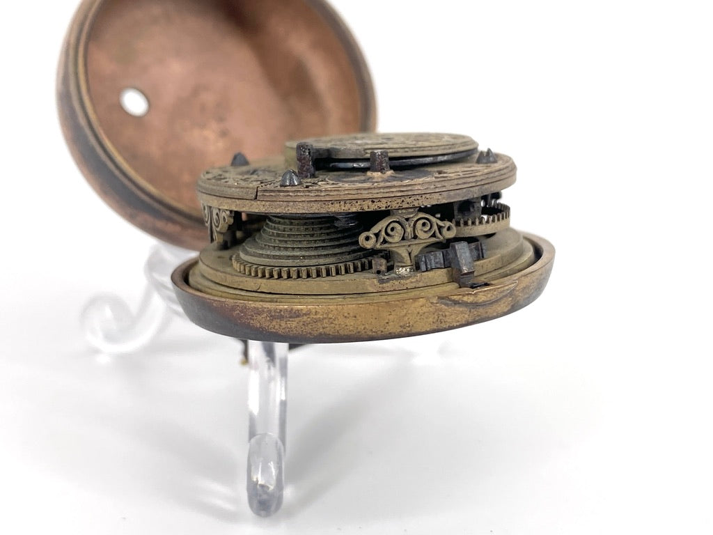 Antike Spindel-Taschenuhr, vermutlich aus London um 1800