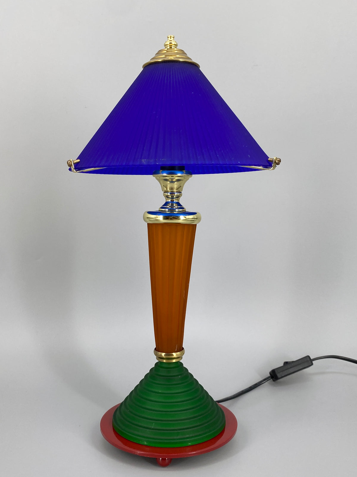 Postmoderne Neuinterpretation einer klassichen Säulen-Tischlampe von HEPA, Deutschland 1990er