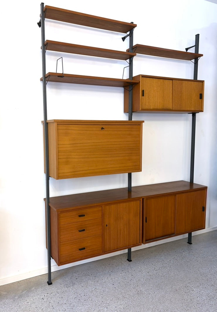 Mid Century Design Regalsystem aus Teakholz von Olof Pira für Pira Sweden, 1960er