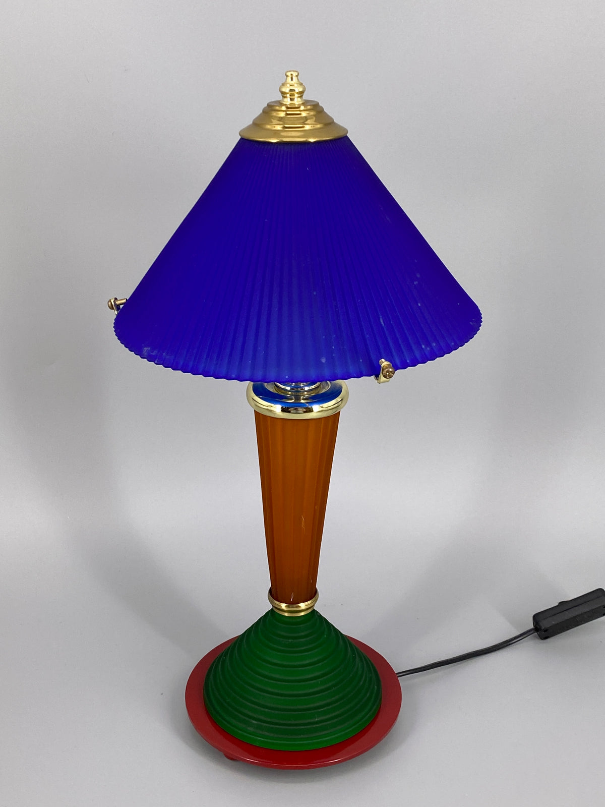 Postmoderne Neuinterpretation einer klassichen Säulen-Tischlampe von HEPA, Deutschland 1990er
