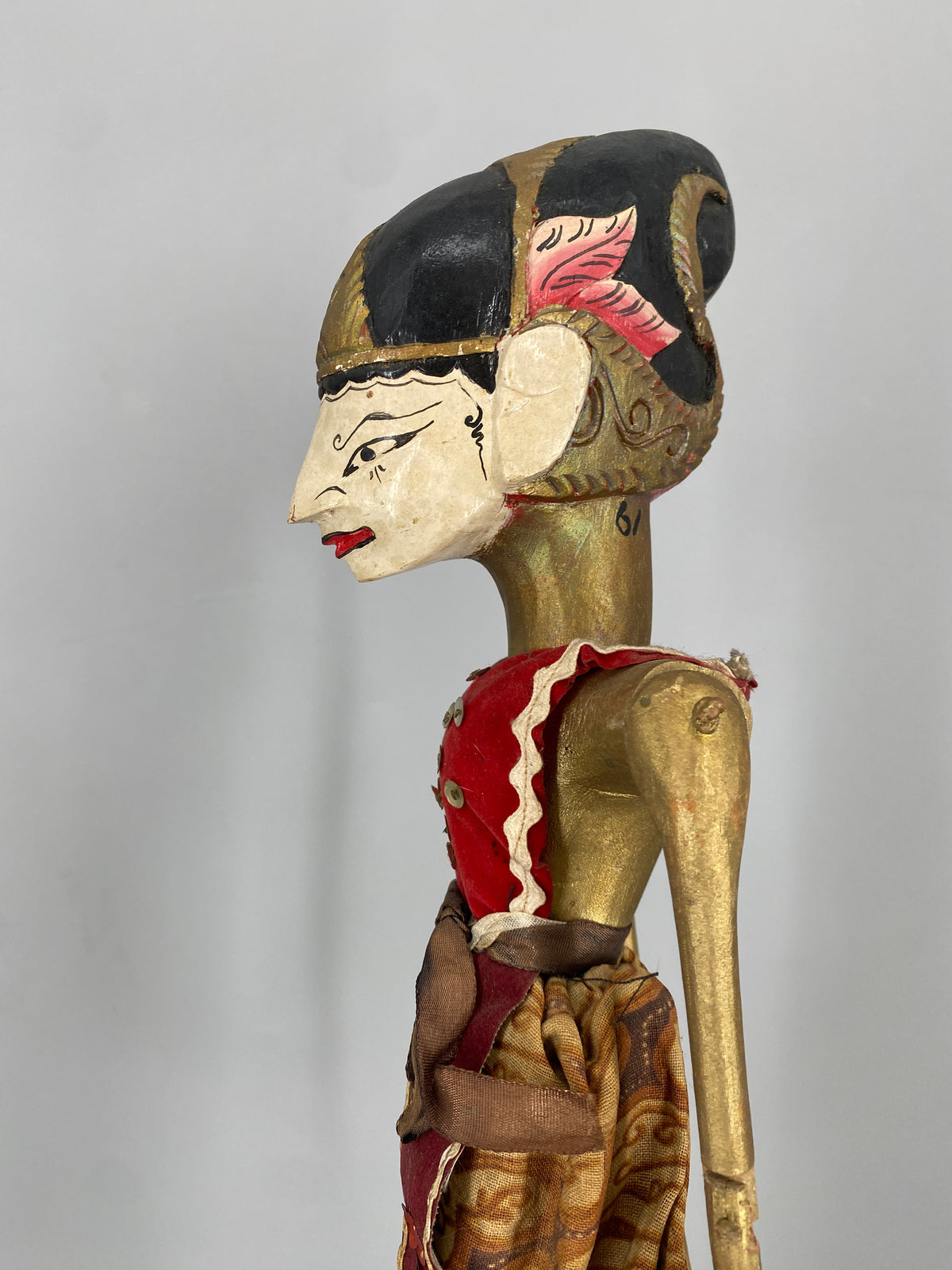 3x Wayang Golek Stabpuppen, Indonesien