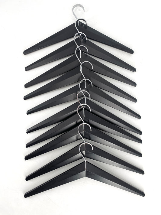 Space Age Design Kleiderbügel in schwarz von Rochelt Design Ulm, Deutschland 1970er