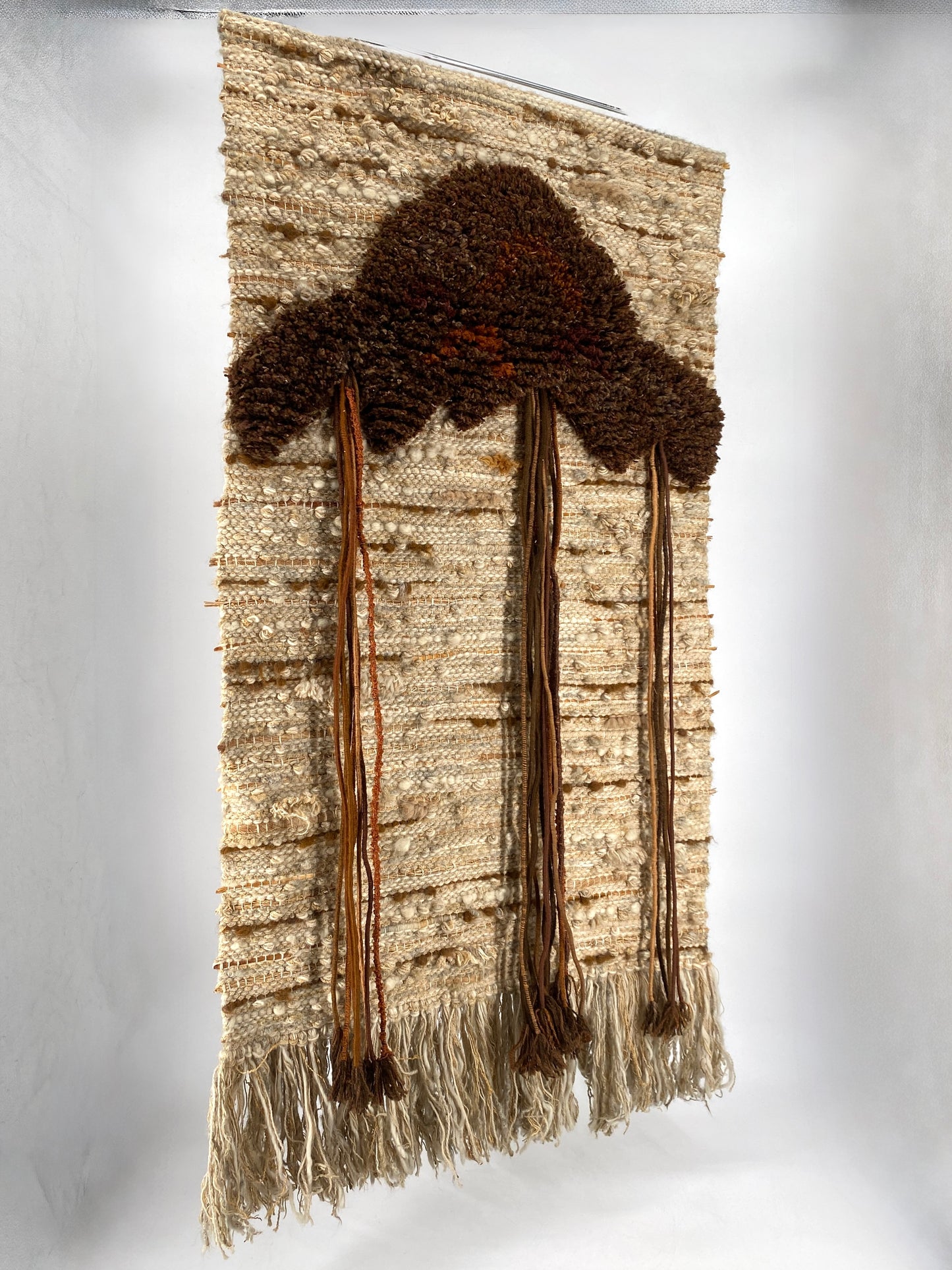 Geknüpftes Wandbild eines Banyan-Feigenbaums der Künstlerin Val Krohn, Hawaii 1980er