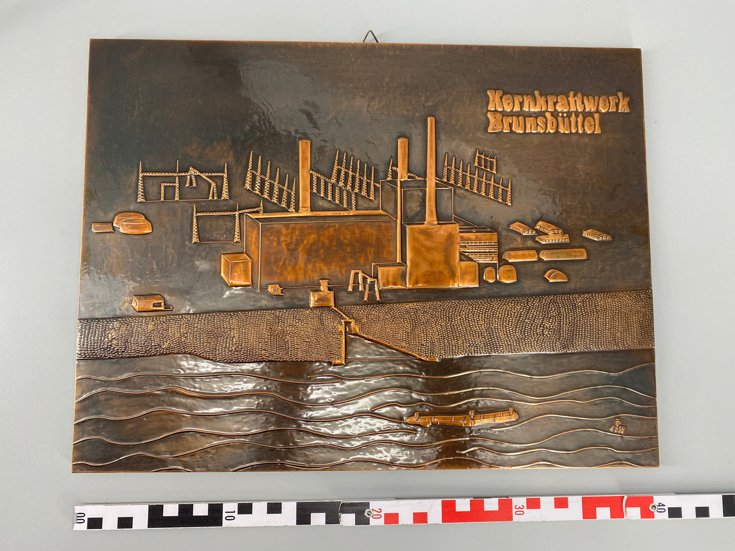 Erinnerungsstücke  und Fotos aus der Mitarbeit beim Atomkraftwerk Brunsbüttel, Deutschland 1980