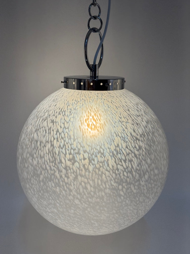 Space Age Design Kugellampe aus Muranoglas, Italien 1970er