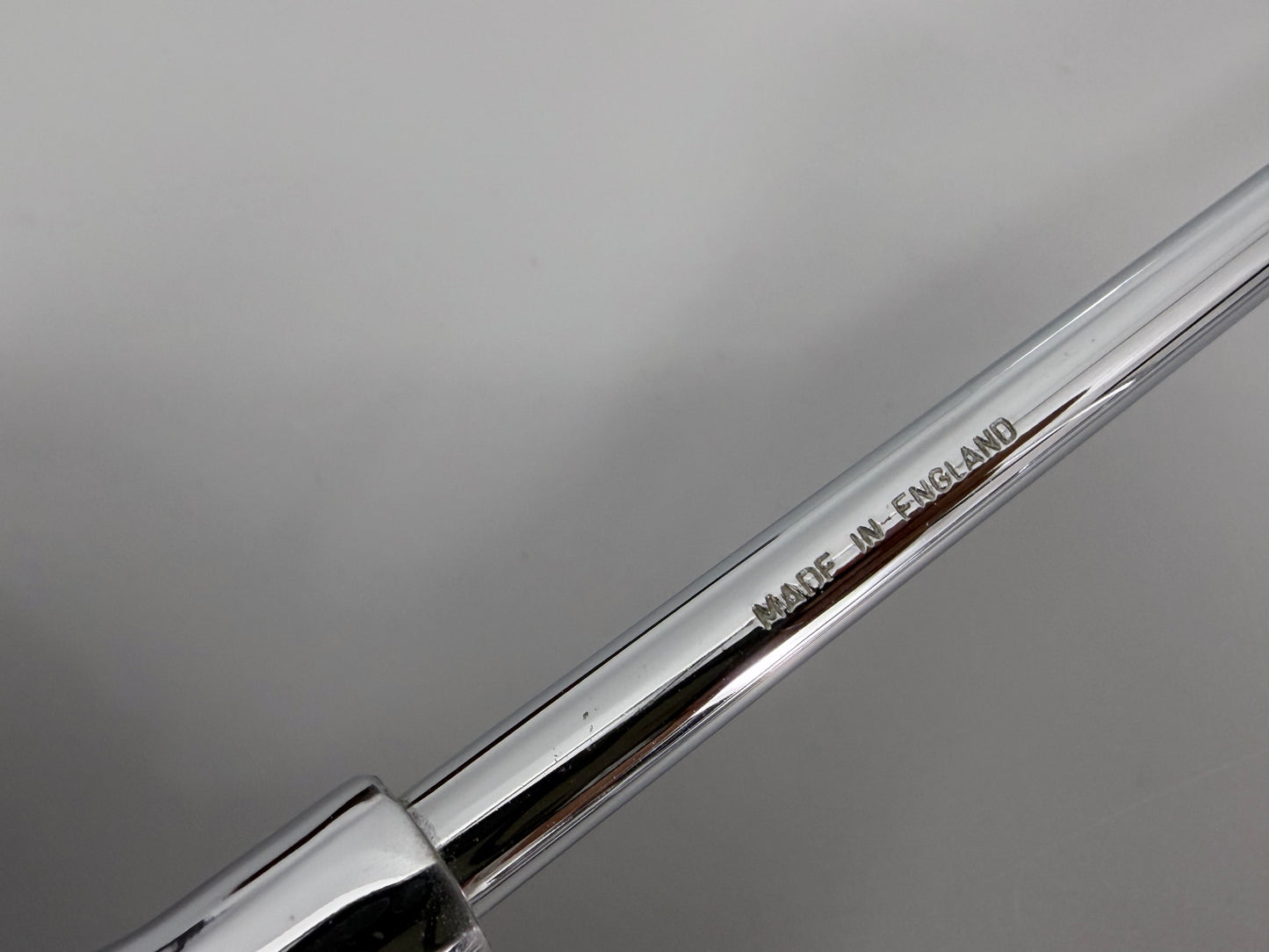 Hochwertiges Kaminbesteck aus verchromten Messing, Made in England