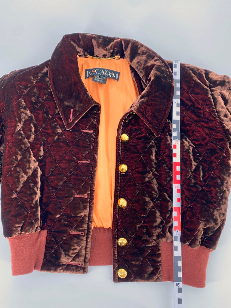 Gesteppte Damenjacke im Bomberjacken-Stil von Escada by Magaretha Ley, Deutschland um 1980