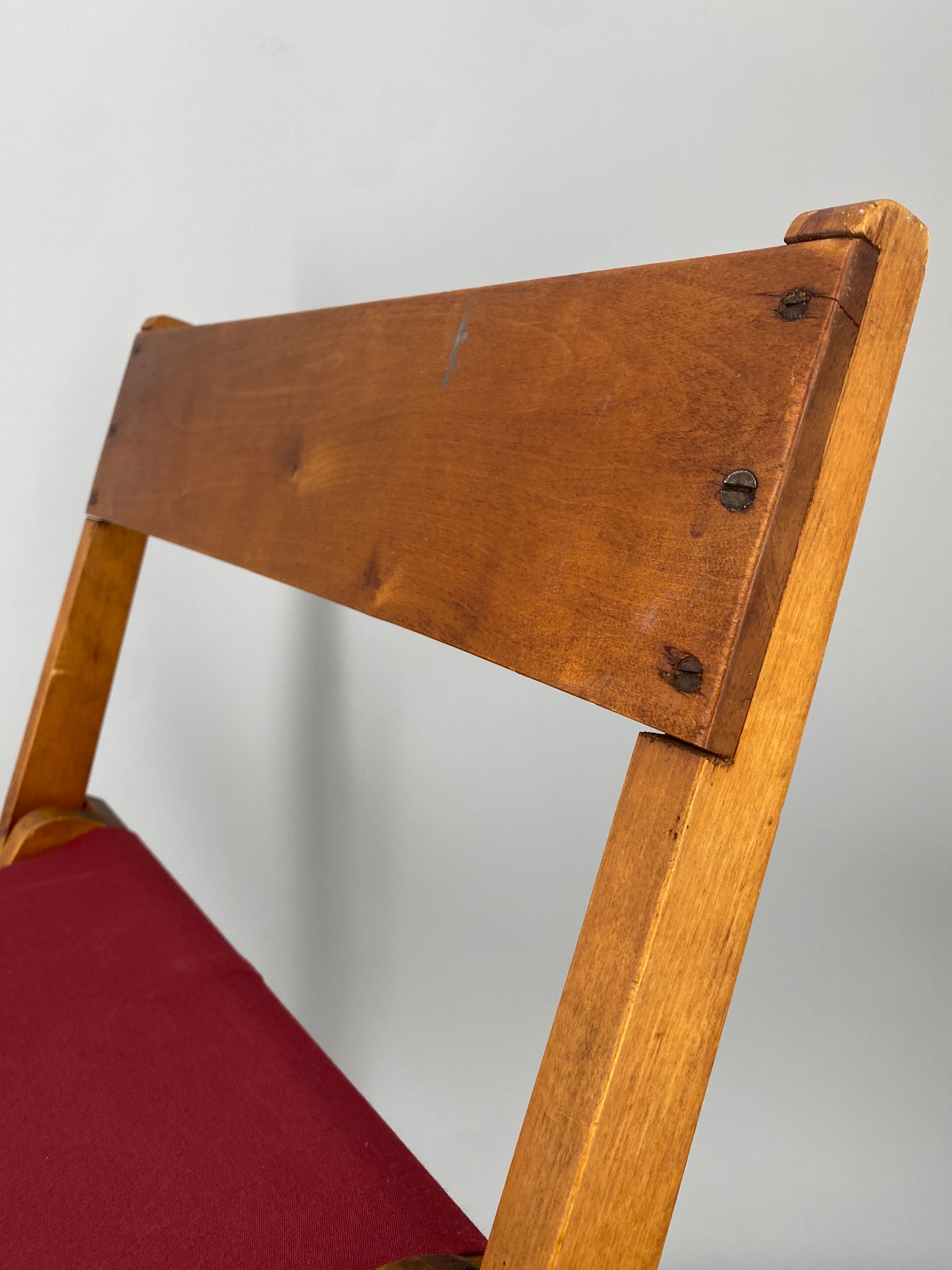 Vintage Klappstuhl aus Holz um 1950