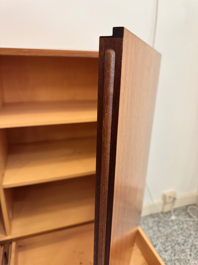 Highboard aus Teakholz von Dieter Waeckerlin für Behr, 50er