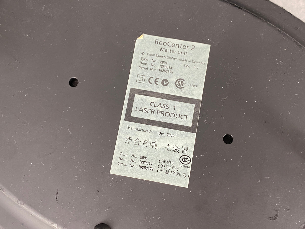 Hochwertiges Soundsystem bestehend aus BeoCenter 2 und BeoLab 14 von Bang und Olufsen, Dänemark