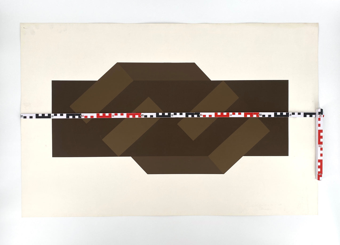 Konkrete Kunst Farbsiebdruck von Joachim Albrecht (1913‒1997), Deutschland 1969