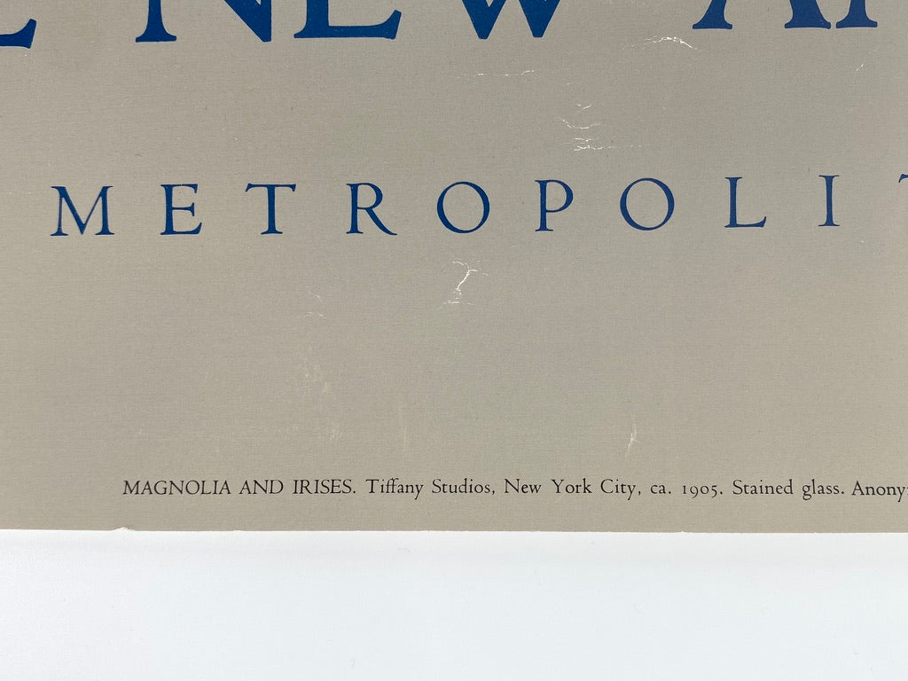 Ausstellungsplakat anlässlich der Eröffnung des "America Wing" des Metropolitan Museum, New York USA 1987