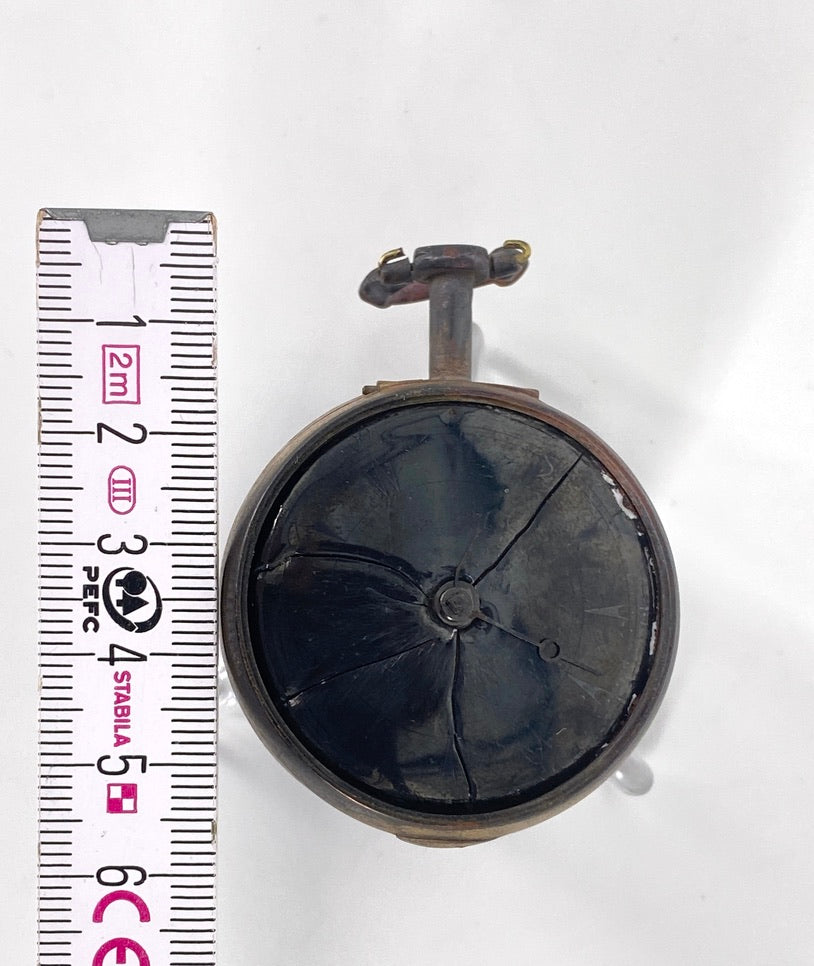 Antike Spindel-Taschenuhr, vermutlich aus London um 1800
