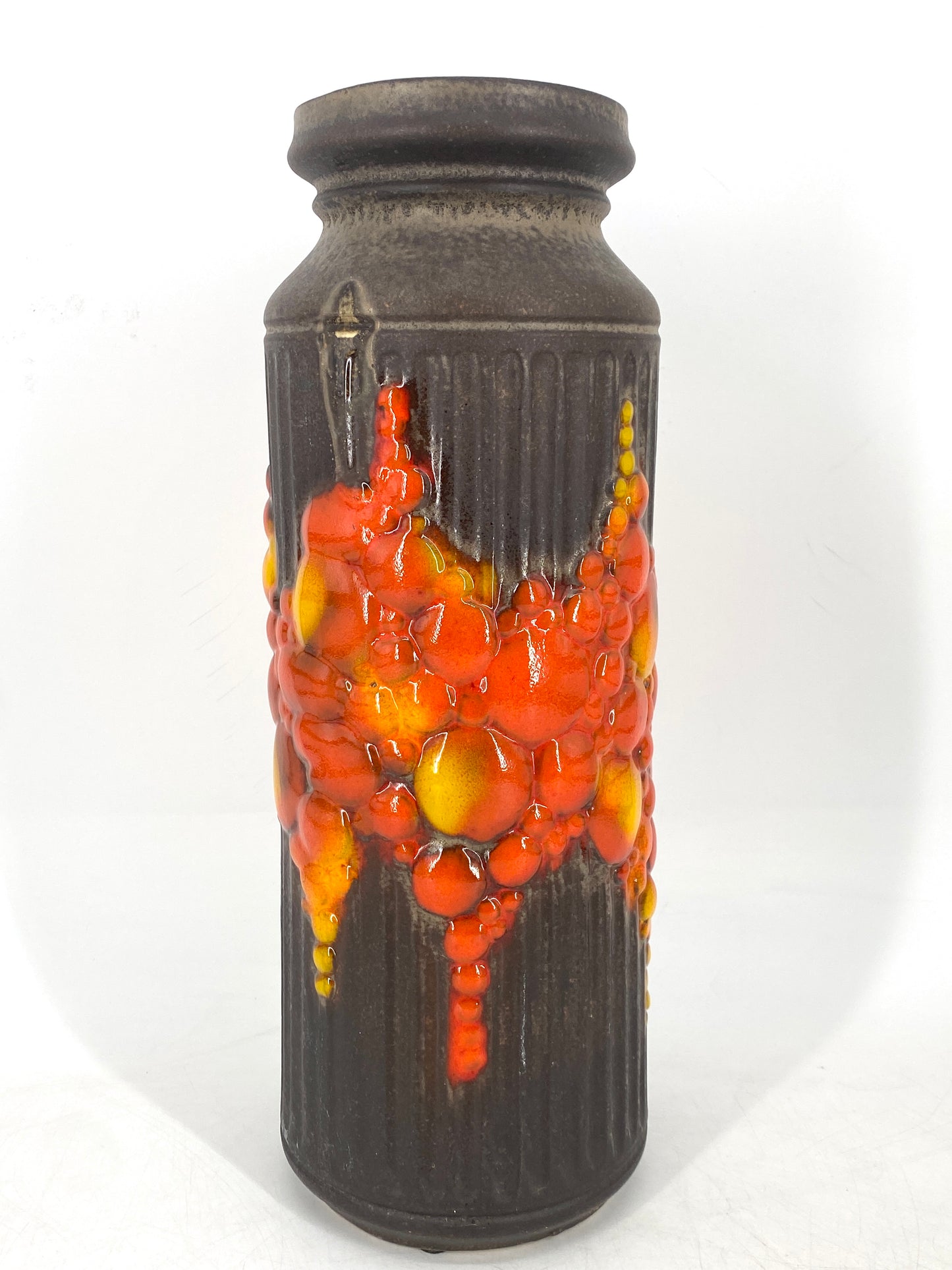 Aussergewöhnliche Fat Lava Bodenvase markiert mit "Austria" um 1960