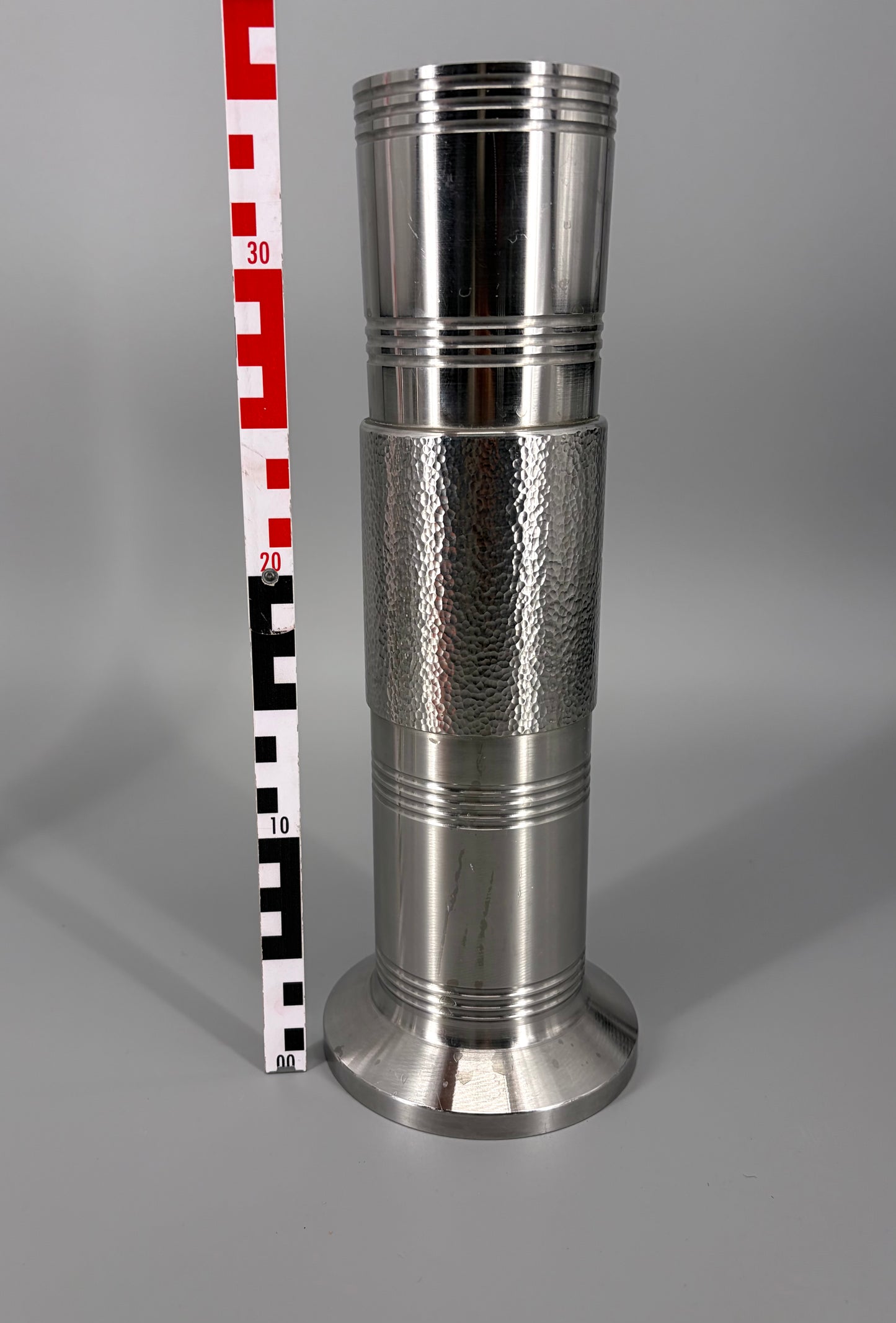 Set aus drei Vasen im brutalistischen Stil von BMF- Bayerische Metallwarenfabrik, Deutschland 1970er