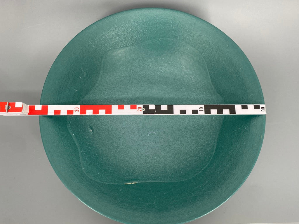 Keramik-Obstschale türkis-grün, matt glasiert