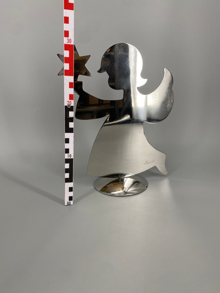 2 HOLLYWORKER Engelsfiguren aus Edelstahl von FINK Living, Deutschland