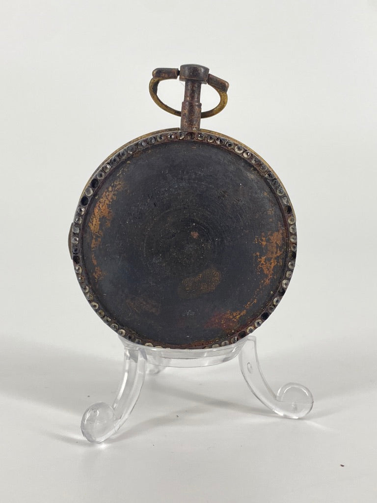 Antike Taschenuhr mit Spindelhemmung und Emaillemalerei von Breguet A Paris, Frankreich um 1800
