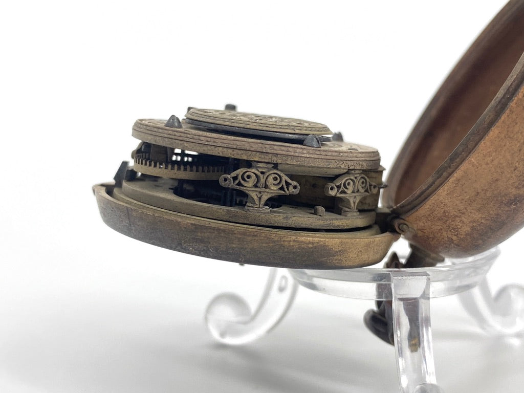 Antike Spindel-Taschenuhr, vermutlich aus London um 1800