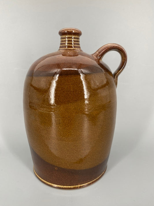 Mid Century Design Keramikkrug, braun glasiert 1960er