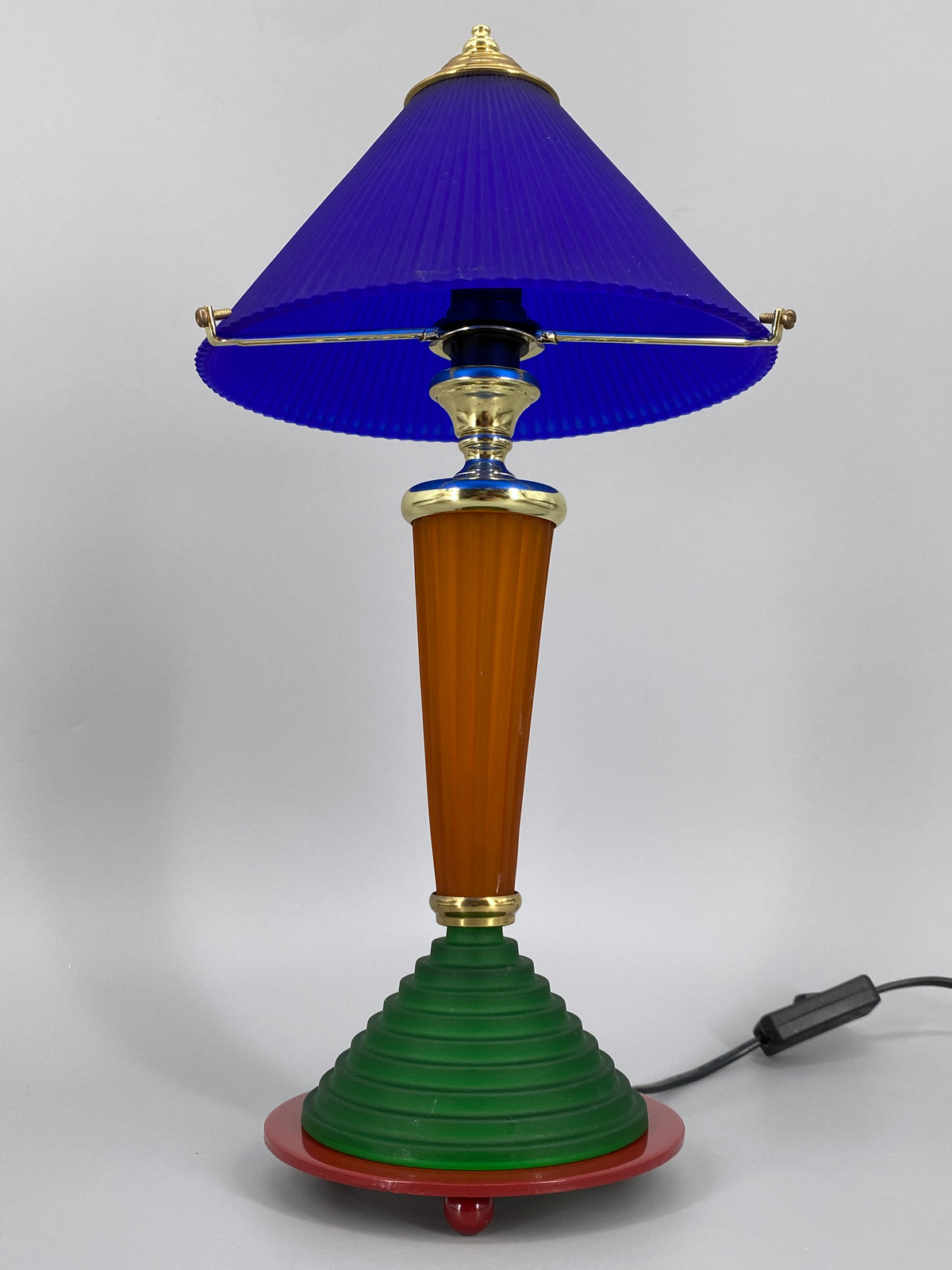 Postmoderne Neuinterpretation einer klassichen Säulen-Tischlampe von HEPA, Deutschland 1990er