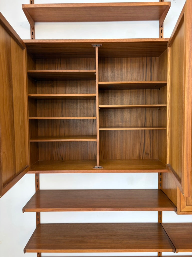 Großes Regalsystem in Teak von Kai Kristiansen für FM Møbler, Dänemark 1960er