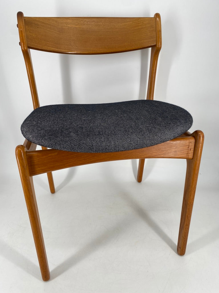 5x Mid Century Design Teak Stühle von Erick Buck für OD Møbler, Dänemark 1960er
