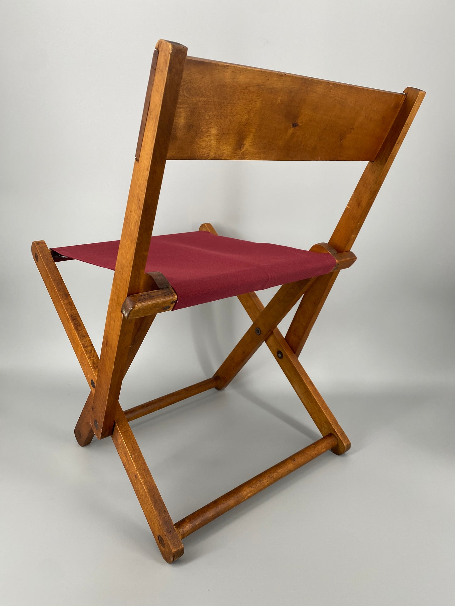 Vintage Klappstuhl aus Holz um 1950