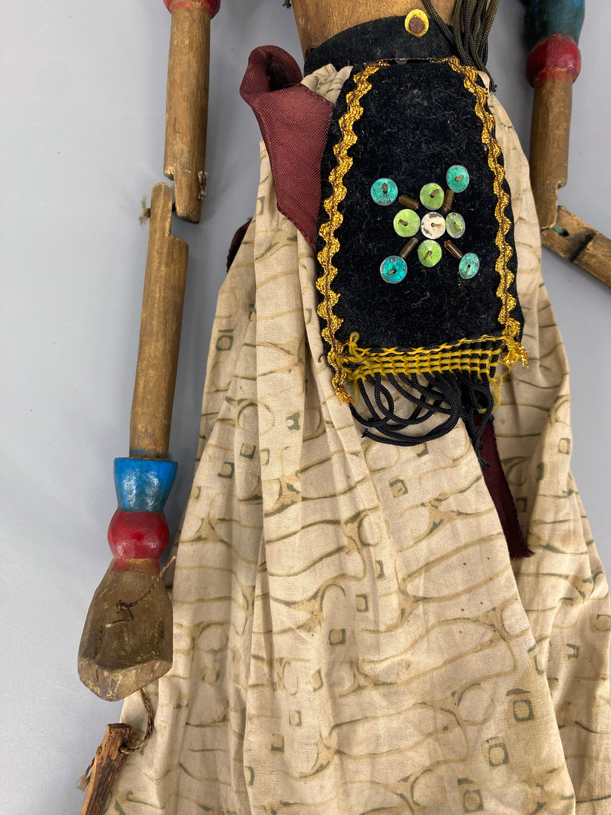 3x Wayang Golek Stabpuppen, Indonesien