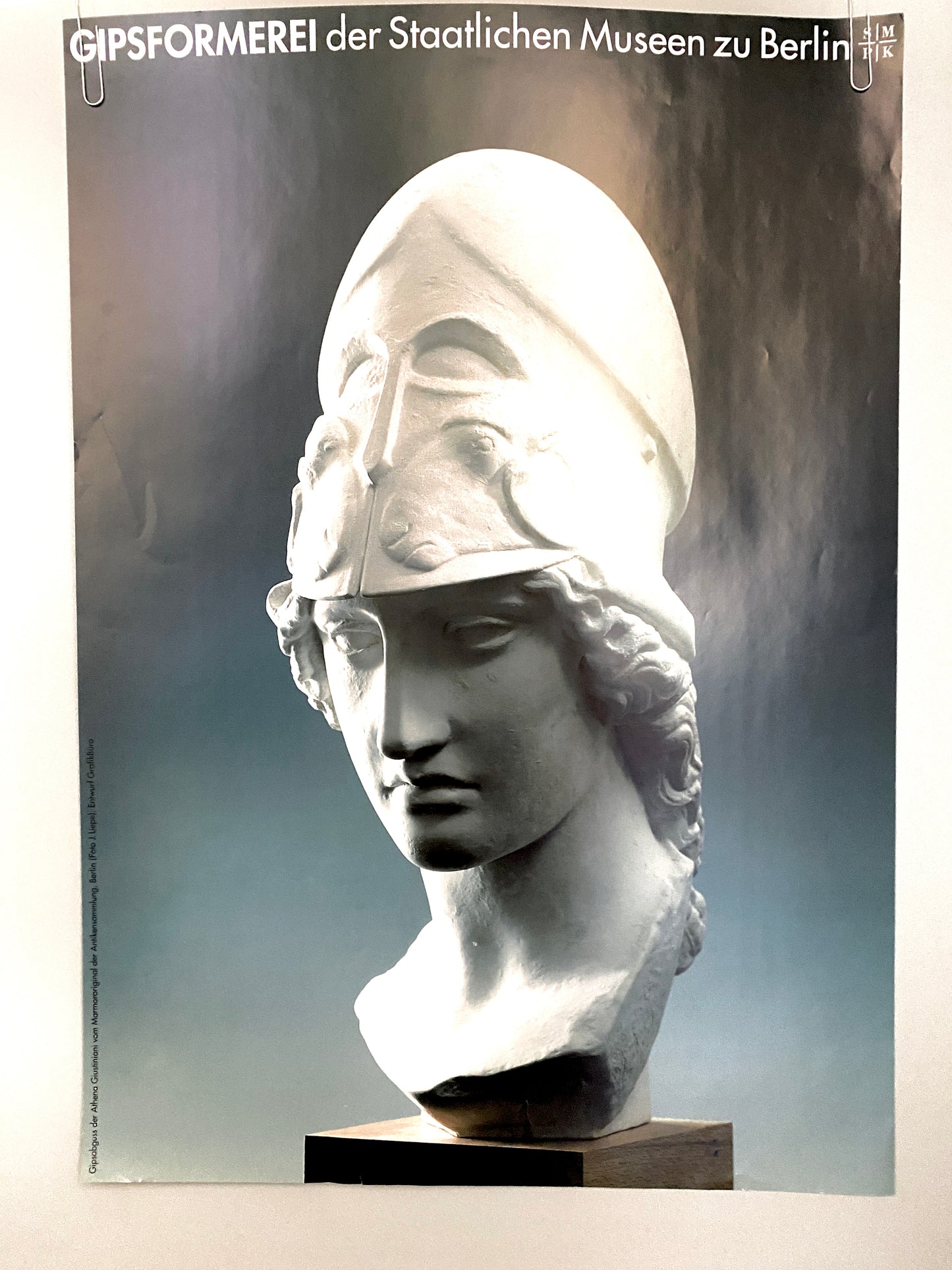 Posterm Gipsformerei der Staatlichen Museen Berlin. Pallas Athene Giustiani
