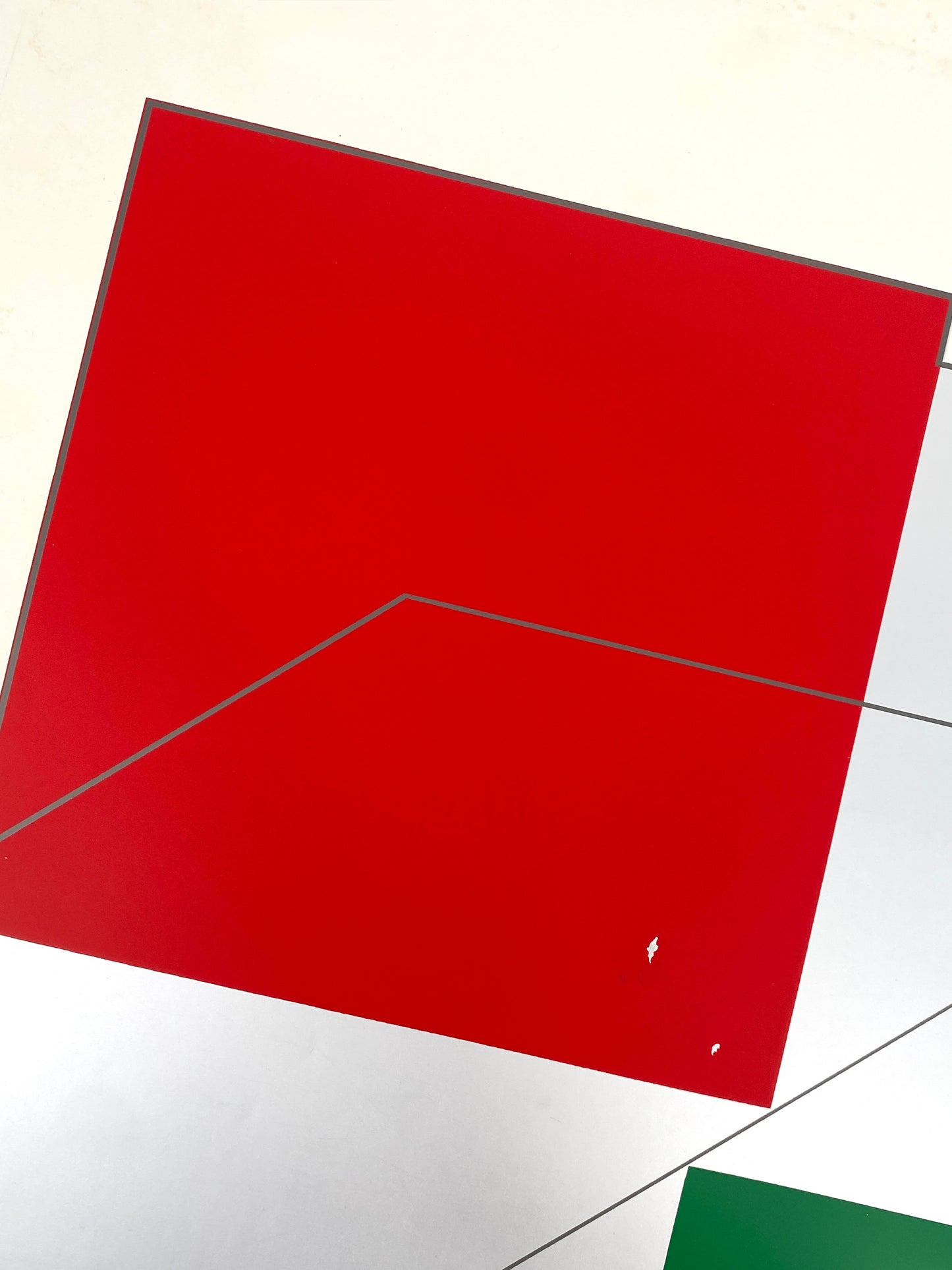 Großer Farbsiebdruck mit vier Farben von Joachim Albrecht (1913‒1997), 6er Auflage, 1969