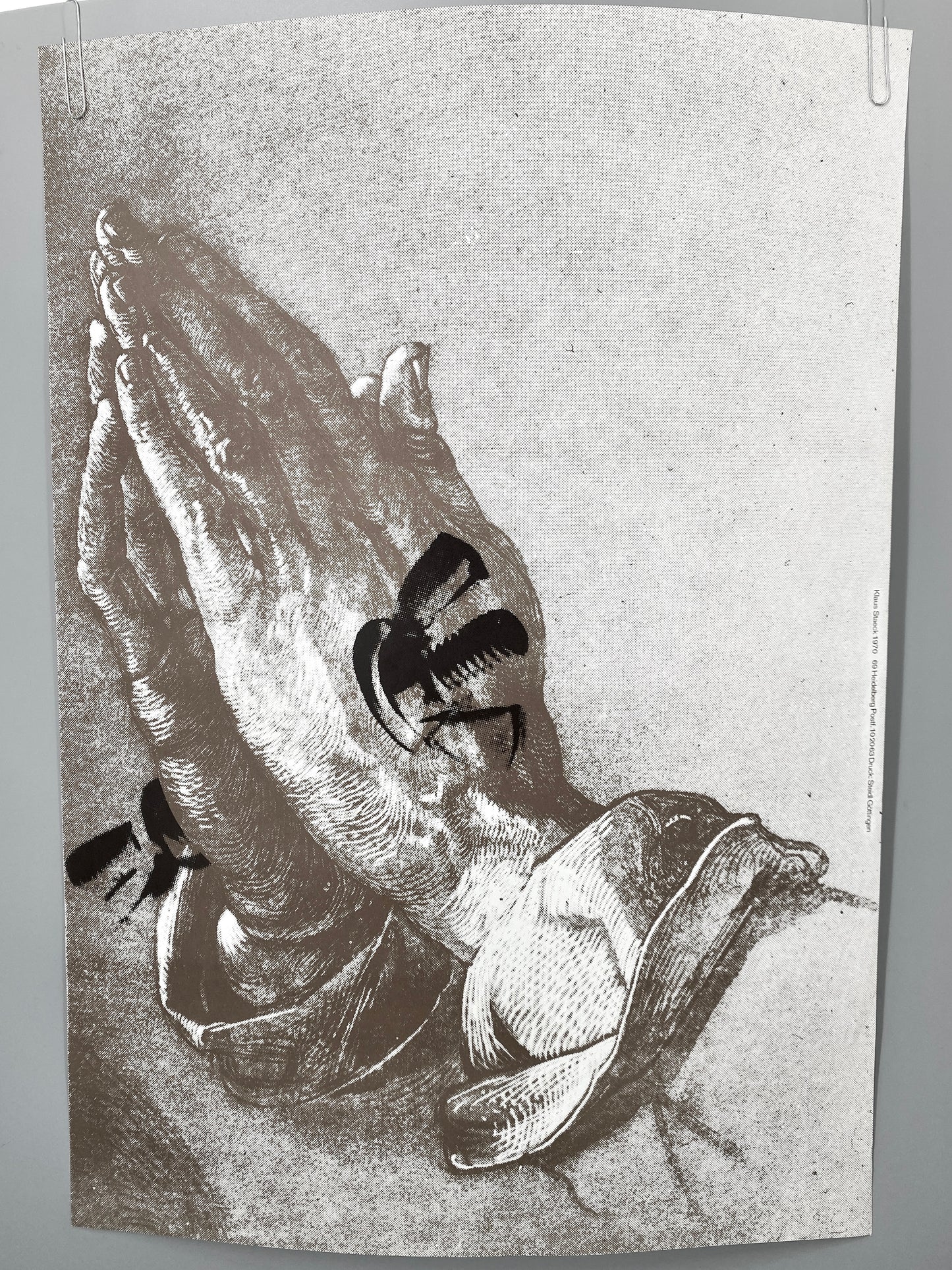 Offset-Plakat, Klaus Staeck. Zur Konformation, Original Steidl Druck Göttingen.