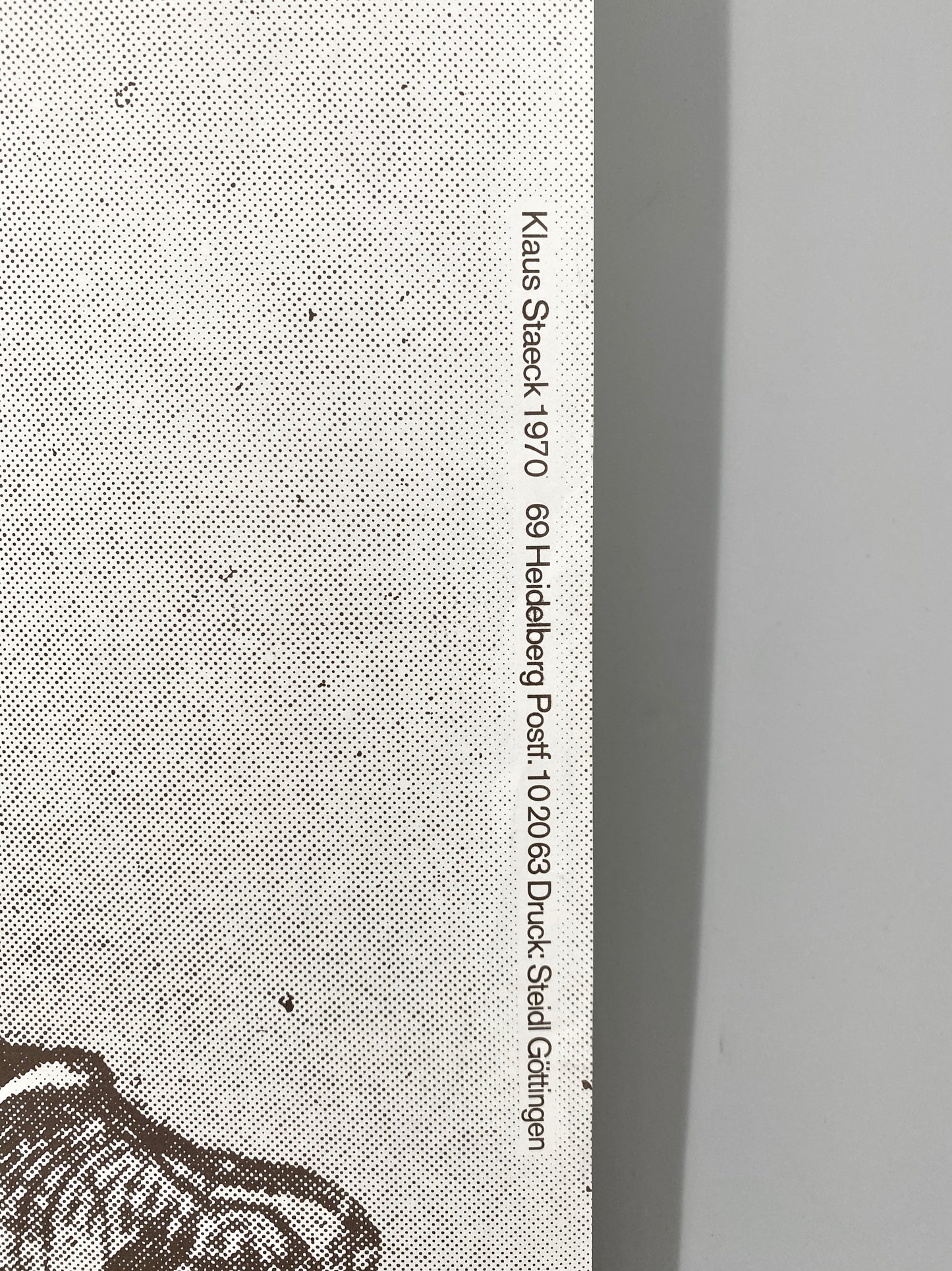 Offset-Plakat, Klaus Staeck. Zur Konformation, Original Steidl Druck Göttingen.