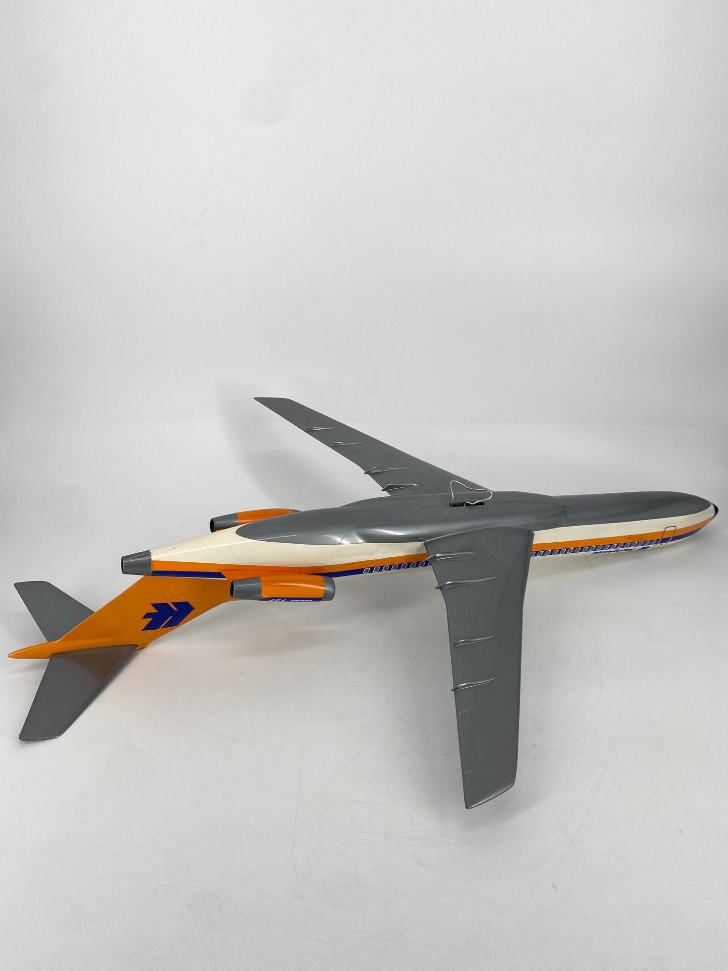 Flugzeug Modell Boeing 727 Hapag Lloyd von Belplast Milano, Maßstab 1:50, Italien, 70er