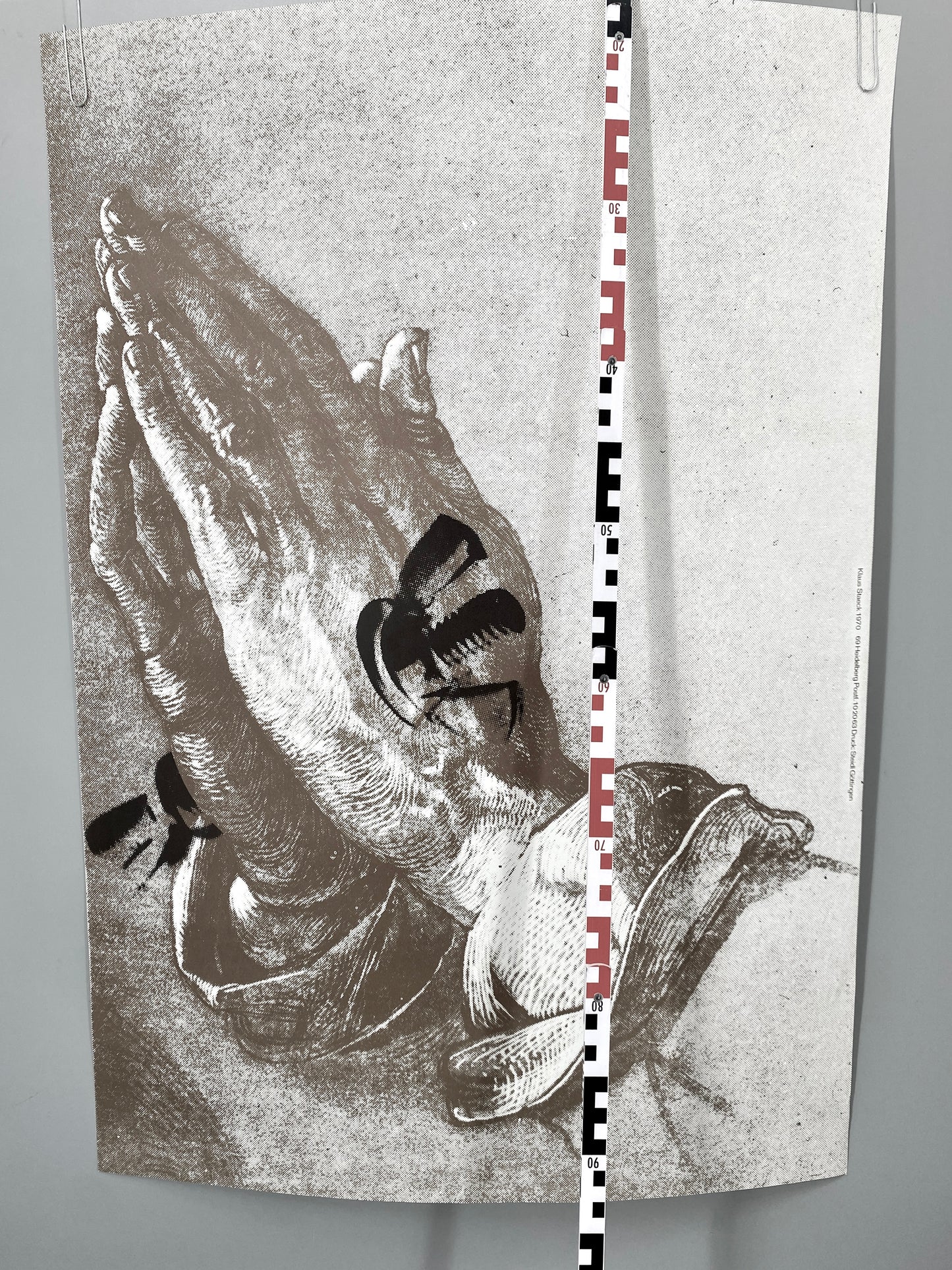 Offset-Plakat, Klaus Staeck. Zur Konformation, Original Steidl Druck Göttingen.