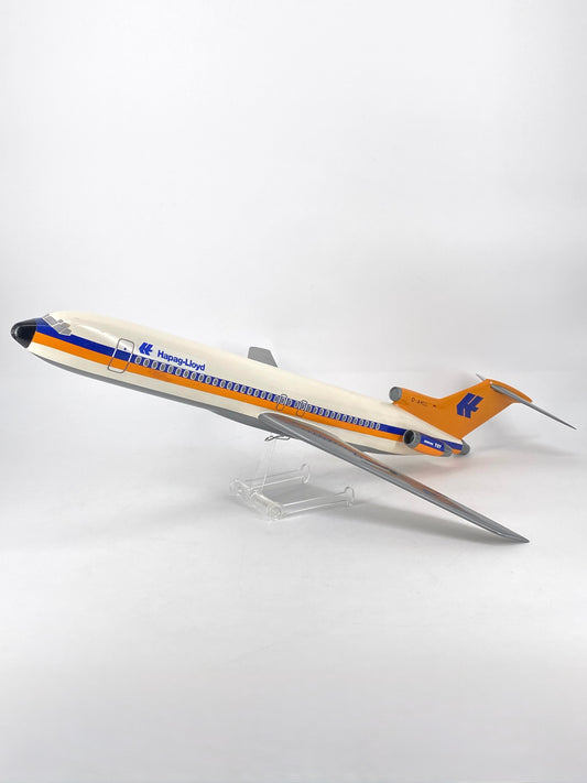 Flugzeug Modell Boeing 727 Hapag Lloyd von Belplast Milano, Maßstab 1:50, Italien, 70er